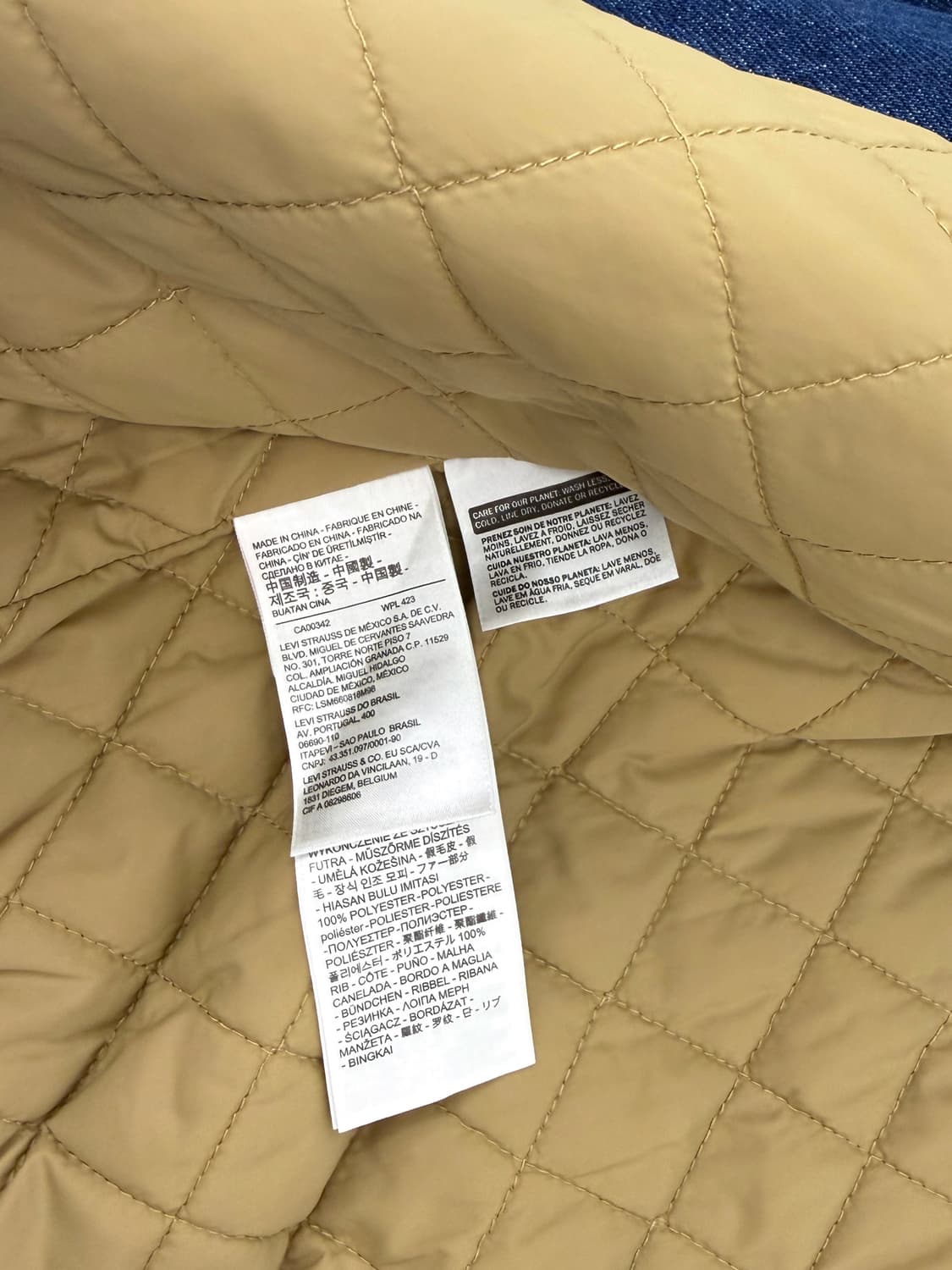 리바이스 루즈핏 시어링 베이 데님 봄버 자켓  상품이미지7