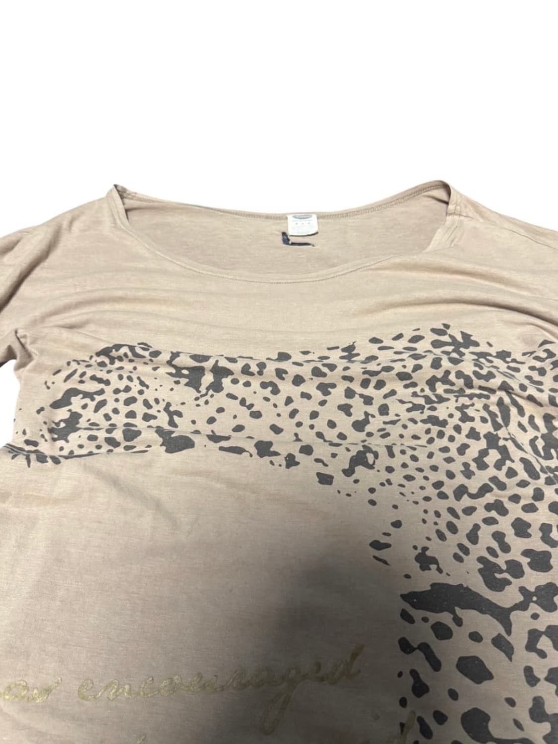 오네갸루 레오파드 티셔츠 상품이미지2