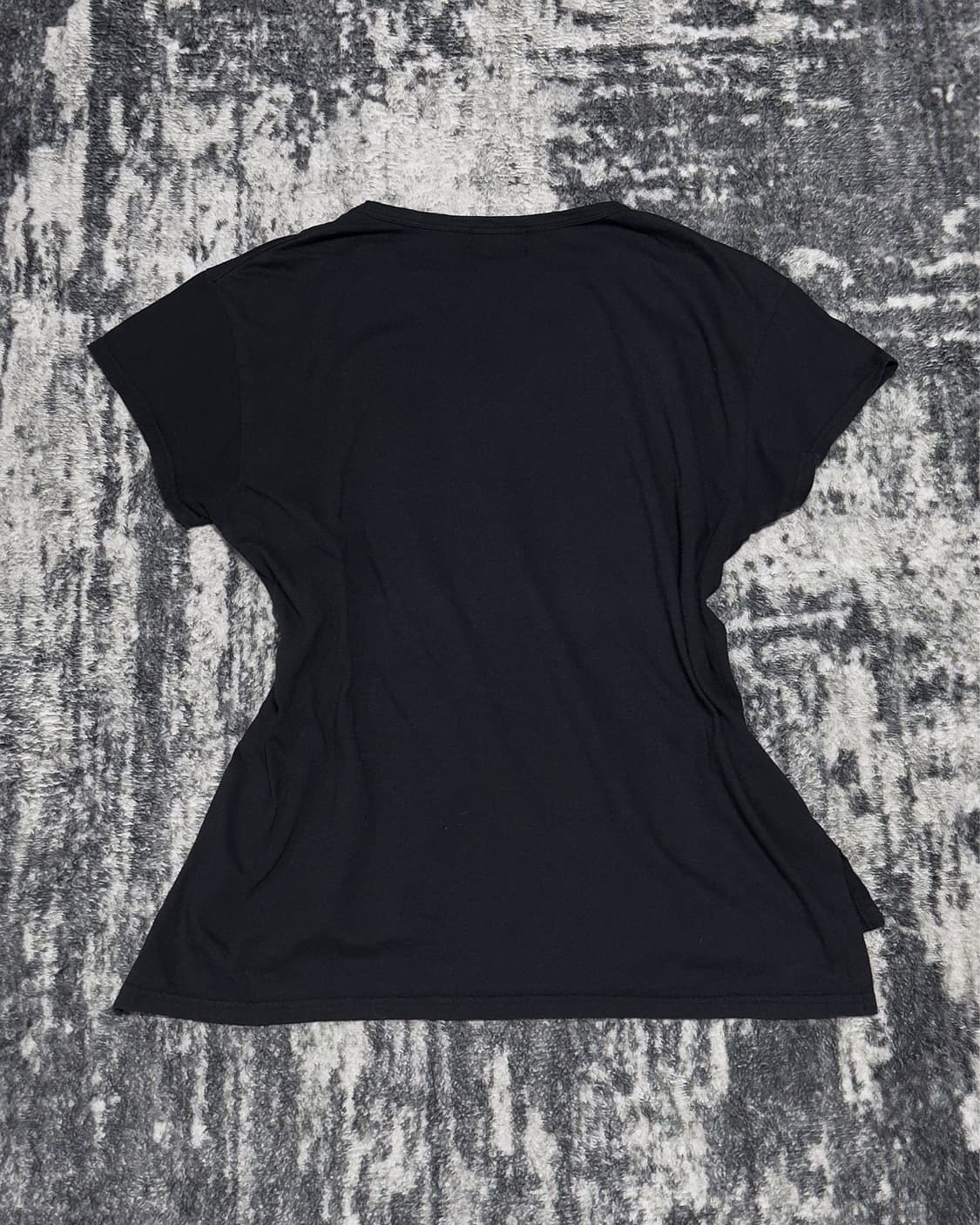 {UNKNOWN} Metal Gold Printed Cropped Tee 상품이미지3