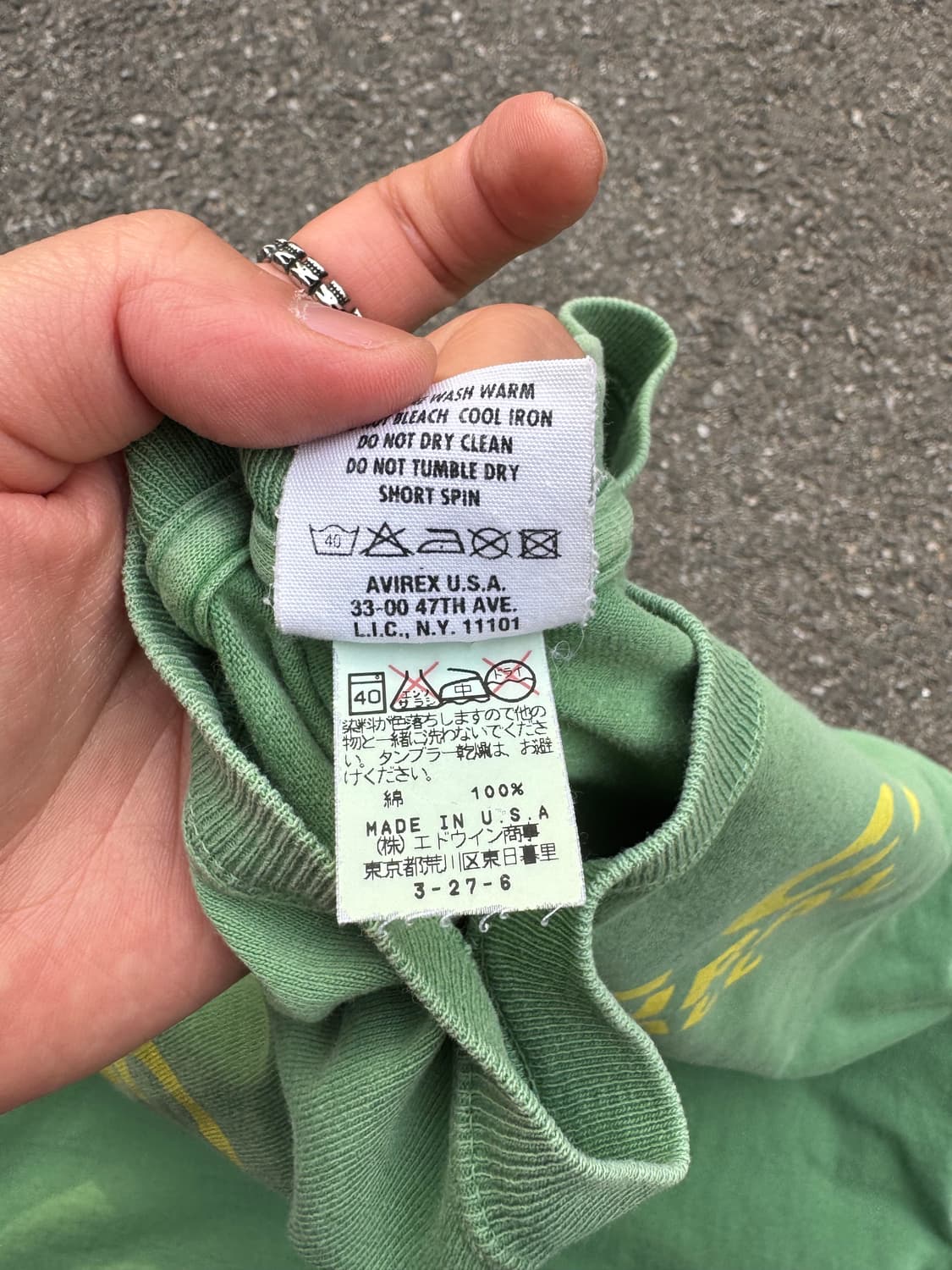 아비렉스 레터링 반팔티셔츠  상품이미지4