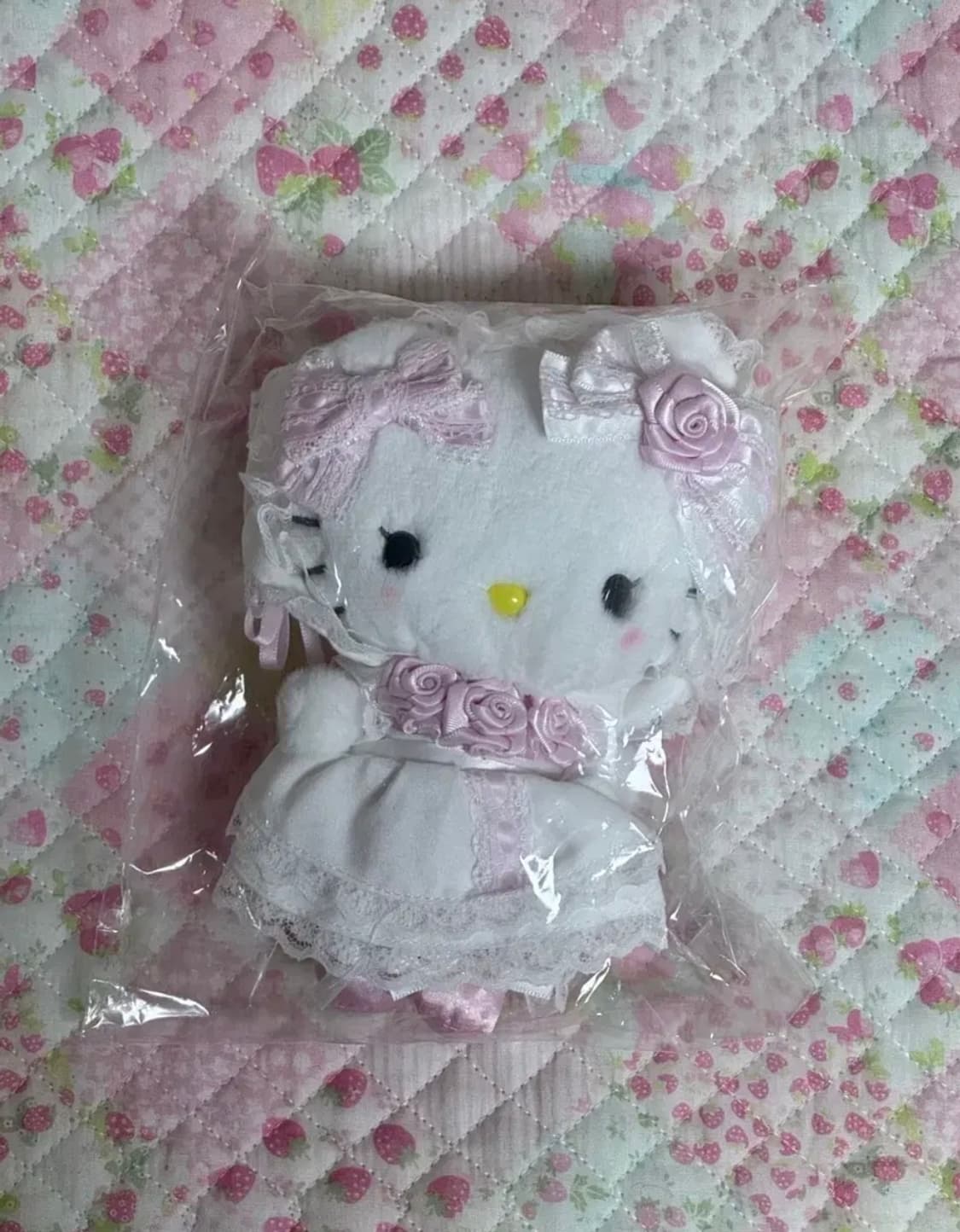 일괄) 산리오 화이트 프릴 웨딩 시리즈 마스코트 키티 헬로키티,피아노 상품이미지4