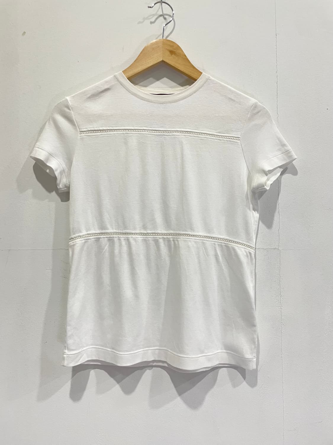 로로피아나 여성 반팔 티셔츠 화이트 36 매장판 상품이미지1