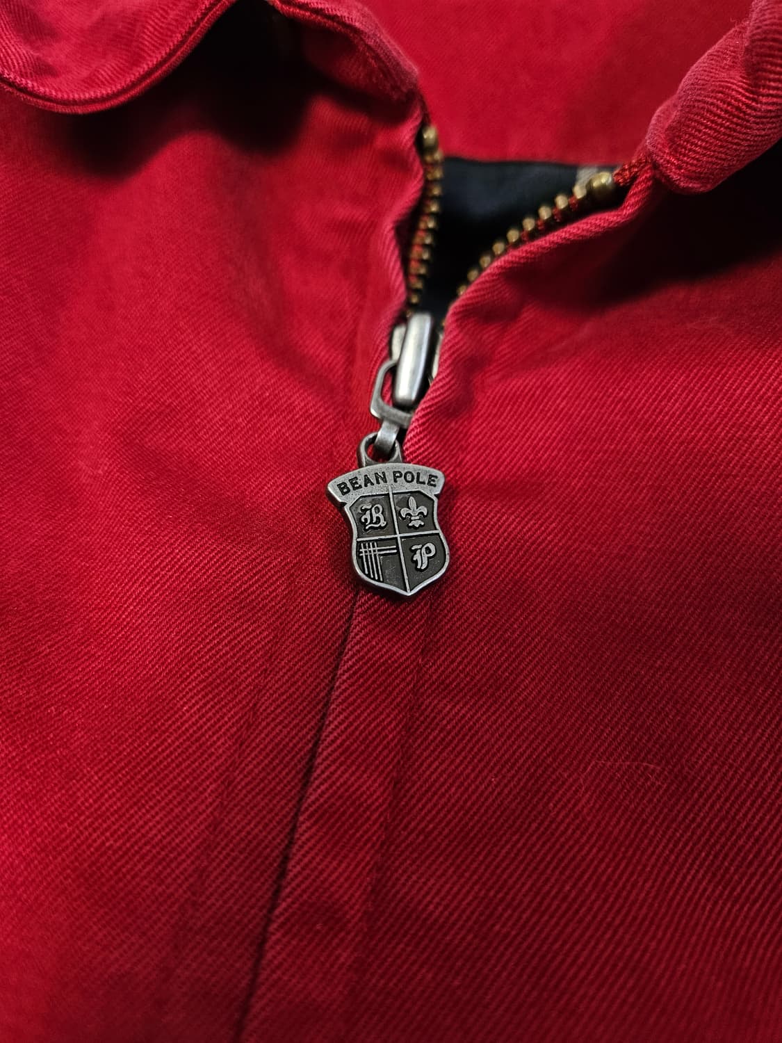 빈폴 바라쿠다 코튼 워크자켓 덱 캔버스 블루종 레드 빈티지 105 상품이미지3