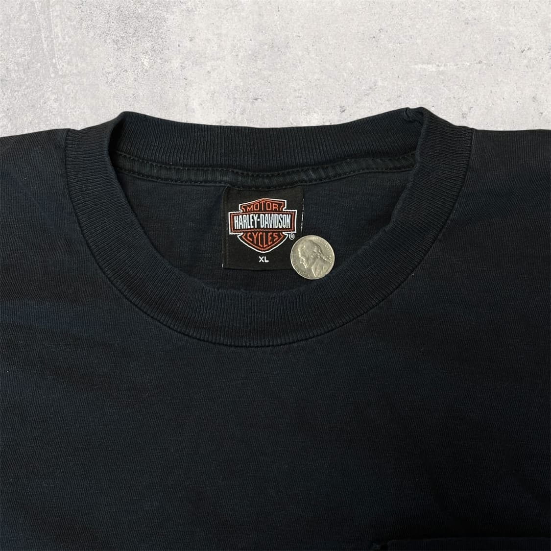00s MADE IN USA 할리데이비슨 포켓 반팔 티셔츠 XL 상품이미지3