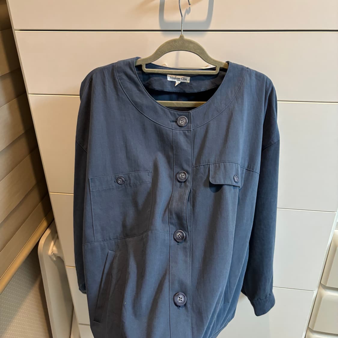 빈티지 미드나잇 블루 라운드넥 자켓 상품이미지4