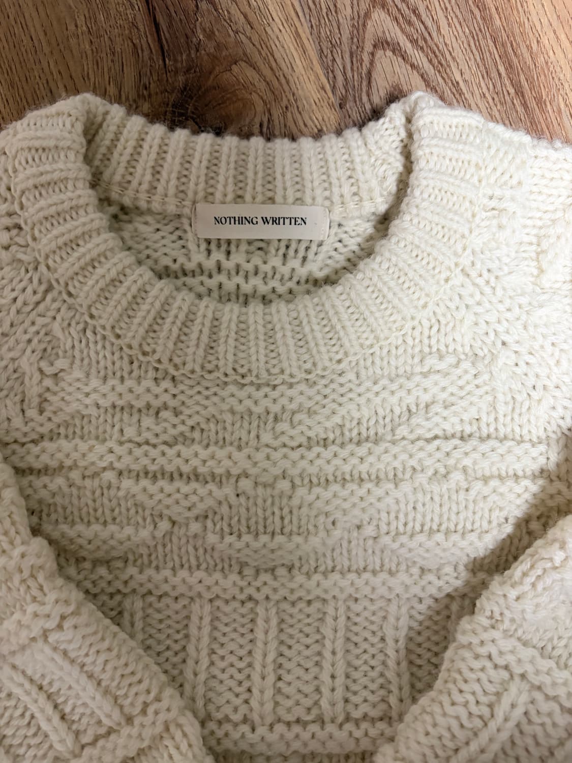 낫띵리튼 케이블니트 상품이미지2