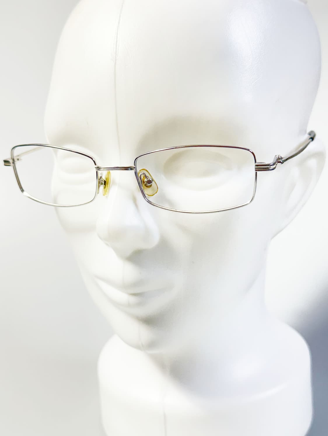UNO 실버 메탈 슬림 스퀘어 프레임 빈티지 안경 상품이미지8