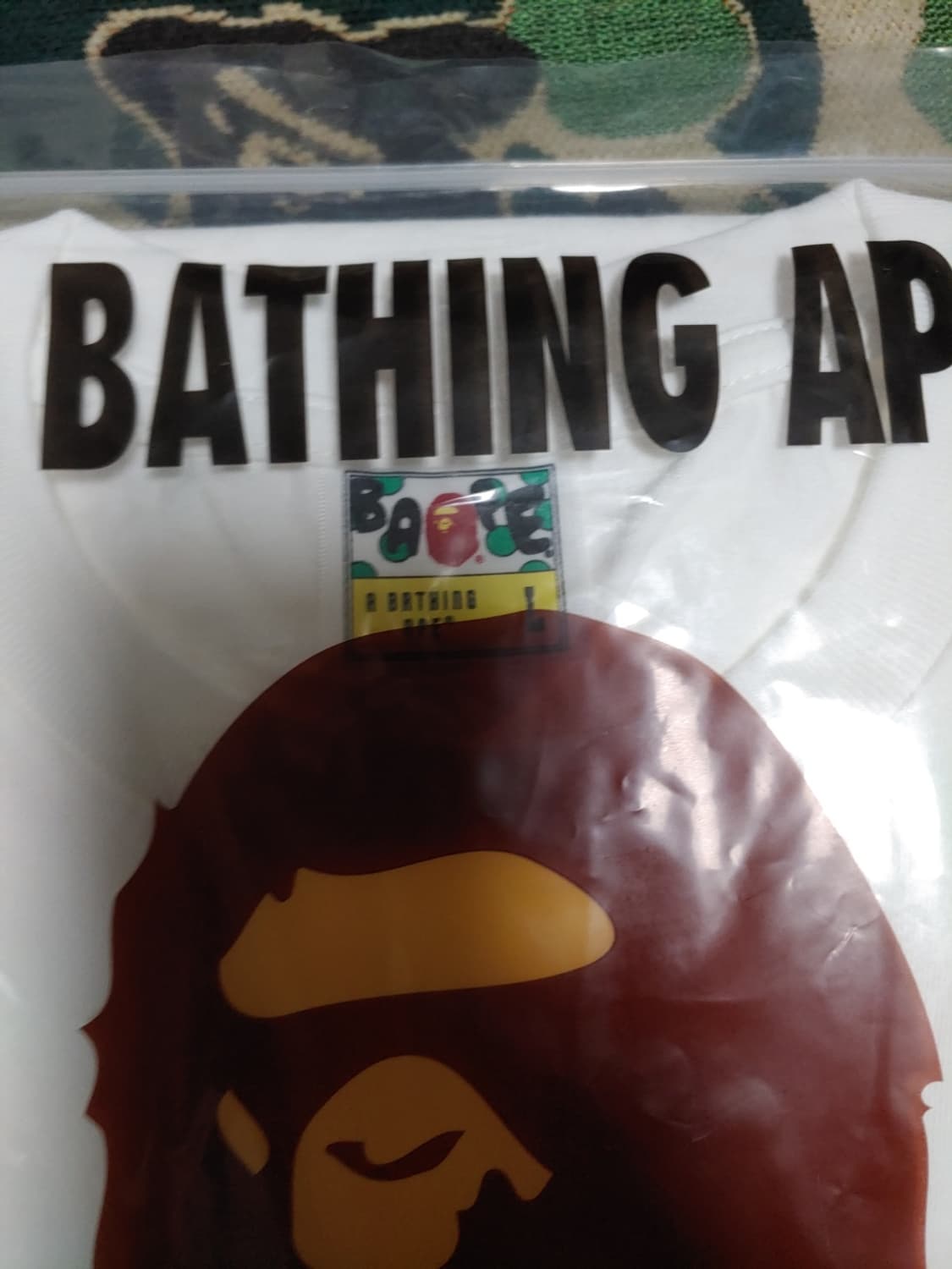 [L] 베이프 25SS ABC 핑크카모 컬리지 반팔티 상품이미지4