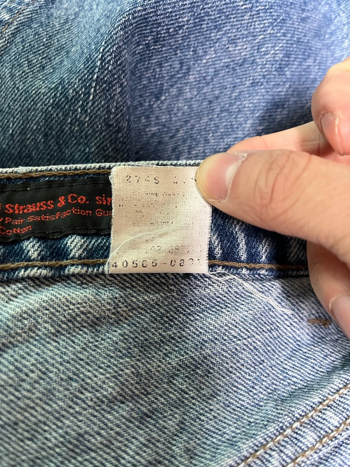 미제90s Levi’s silver tap 커팅진 상품이미지5