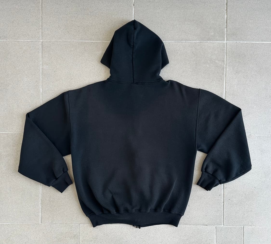 90s 빈티지 러셀 후드집업 블랙 M 상품이미지2