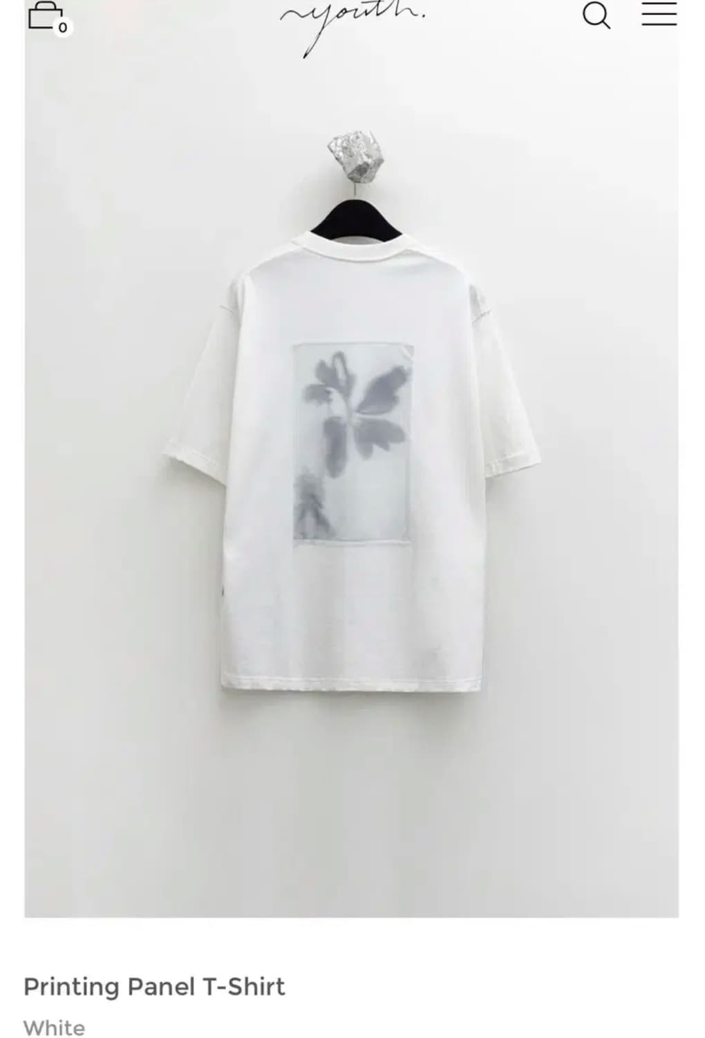 m) 유스 티셔츠 Printing Panel T-Shirt 상품이미지1