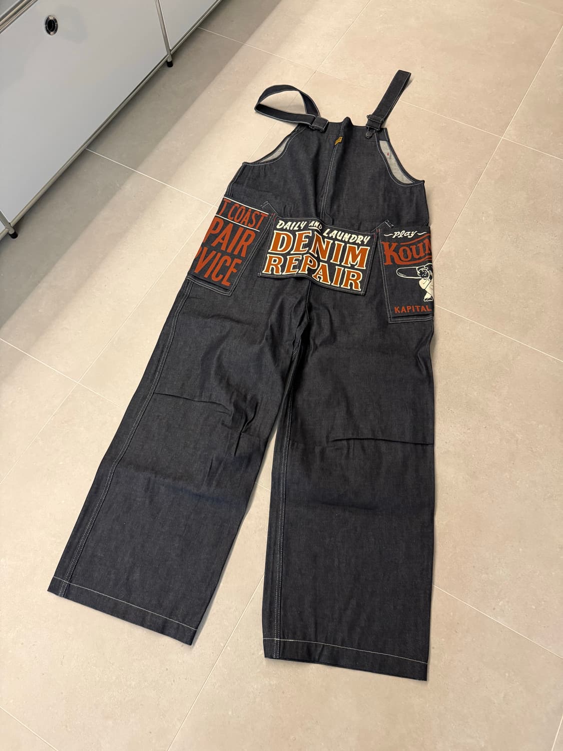 [ONE SIZE] 캐피탈 11.5온즈 데님 애드 오버롤 인디고 상품이미지4