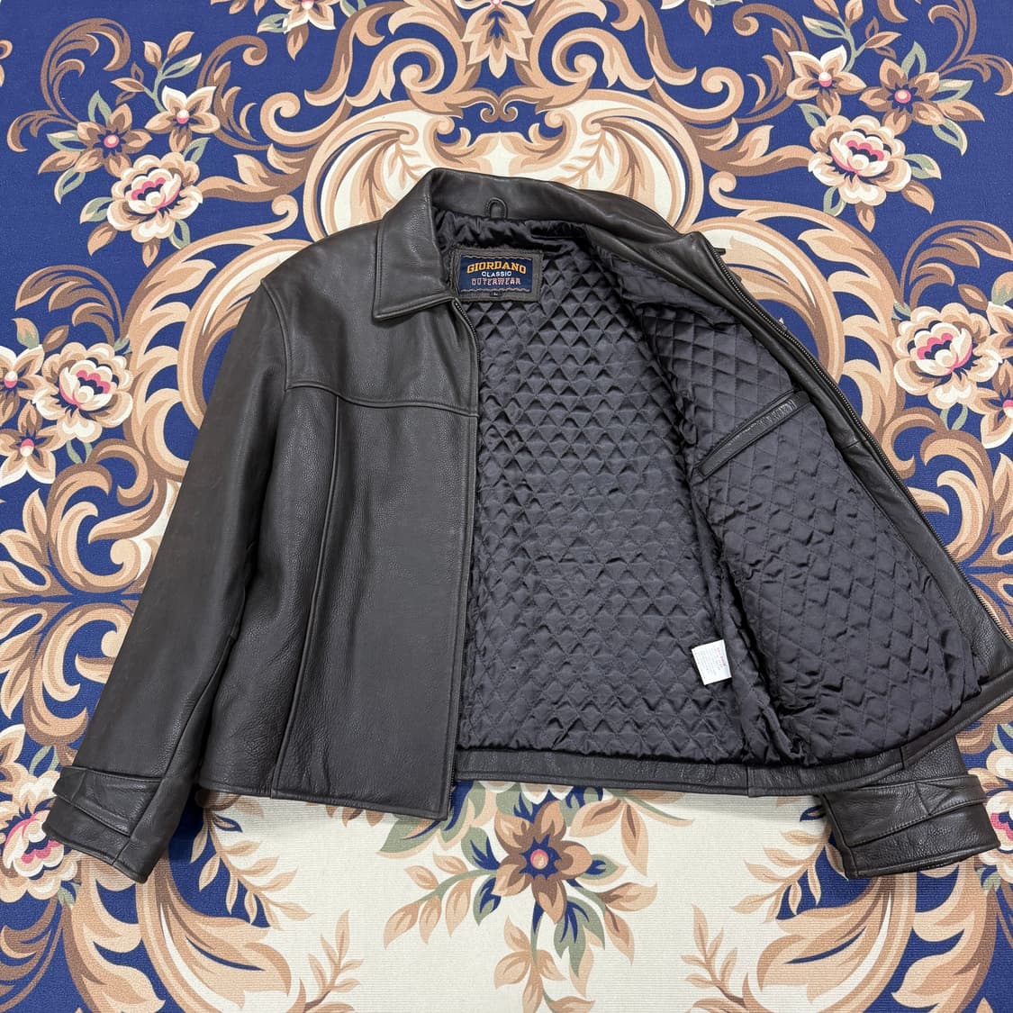 (L)지오다노 Giordano 카우레더 자켓(다크브라운) 상품이미지3