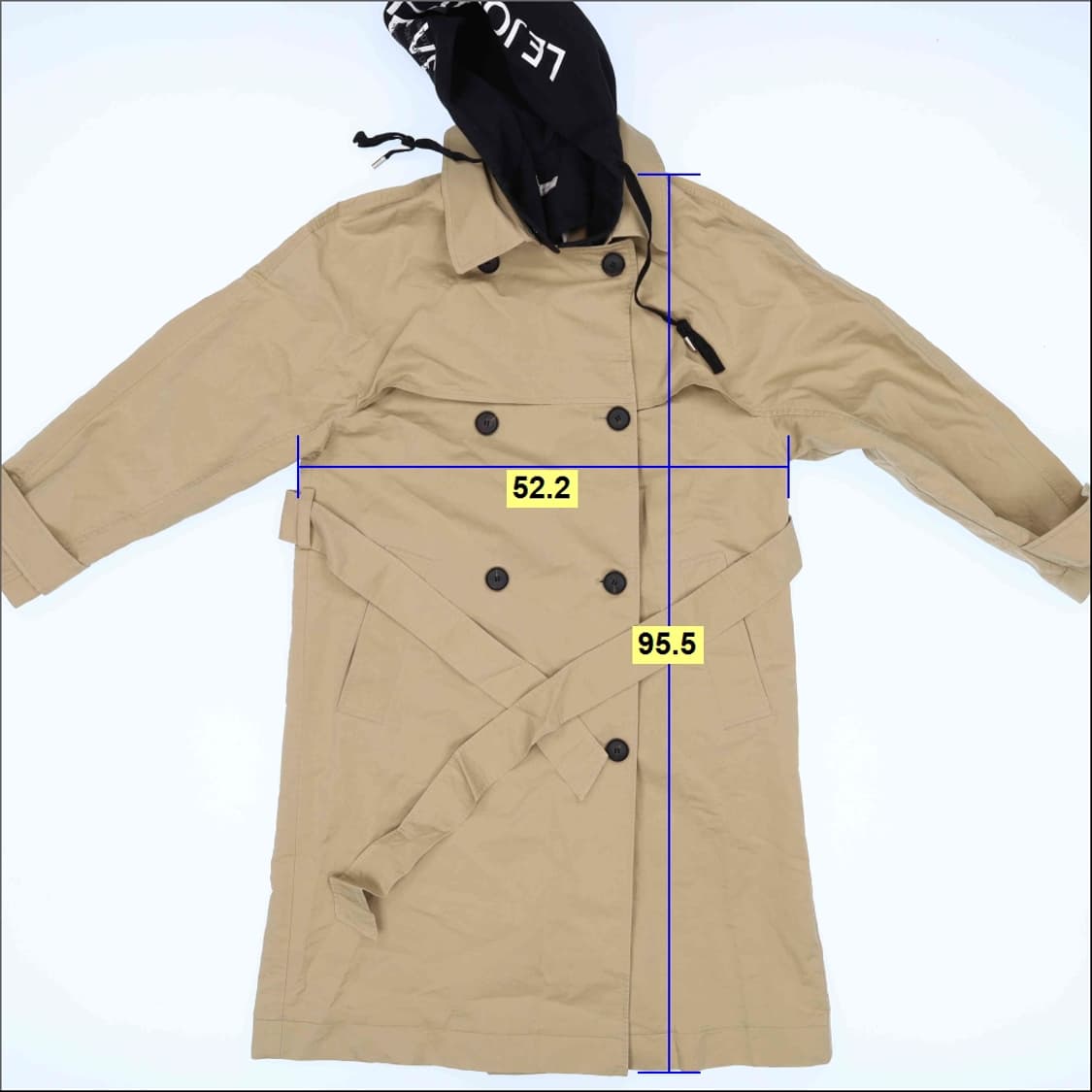 55 보브 여성 트렌치자켓(후드탈부착) 0126H1 상품이미지6