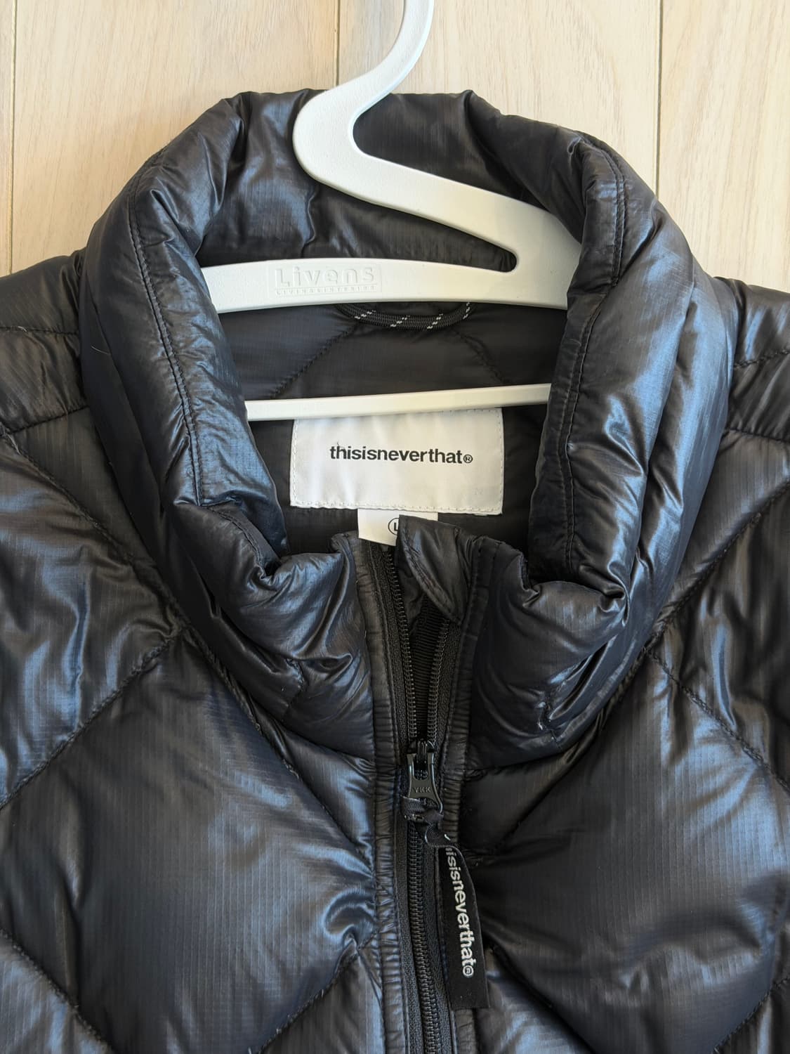 디스이즈네버댓 울트라라이트 다운자켓 블랙 L 상품이미지3