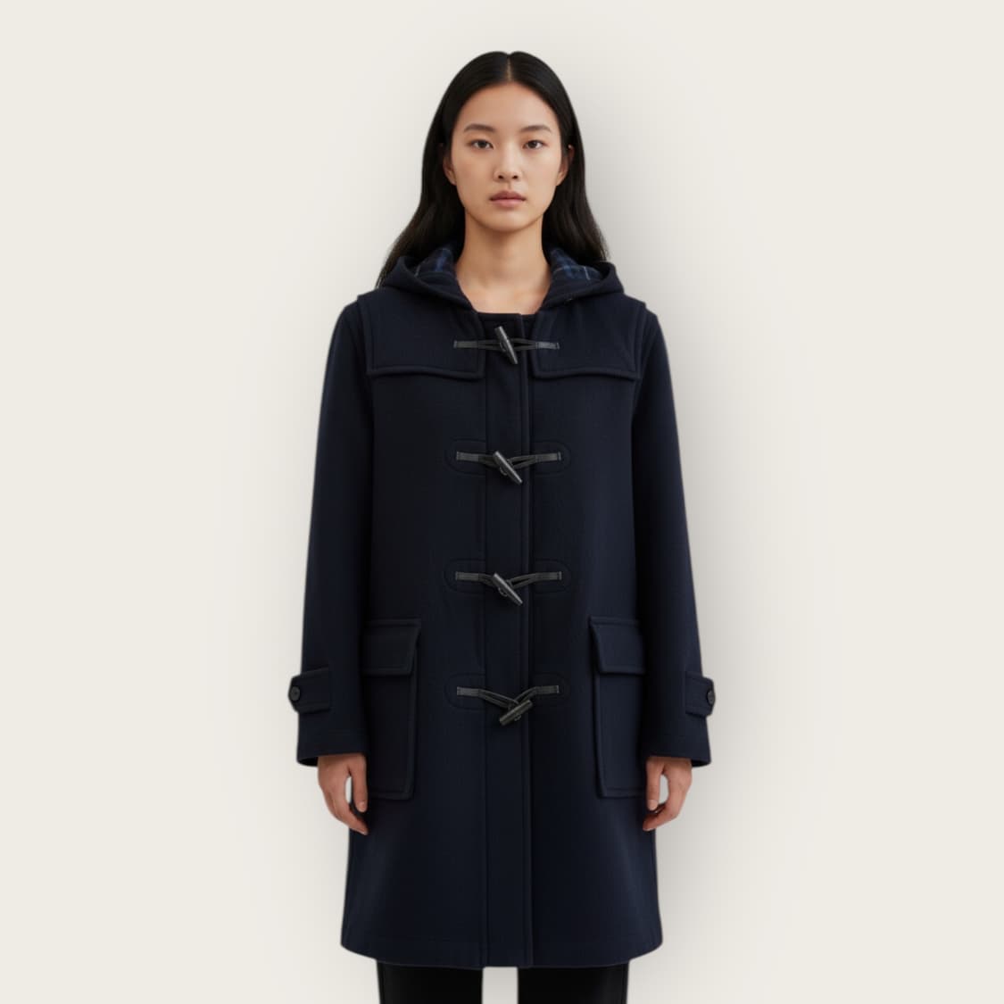 55/ 버버리 떡볶이 후디 울 코트 자켓 상품이미지1