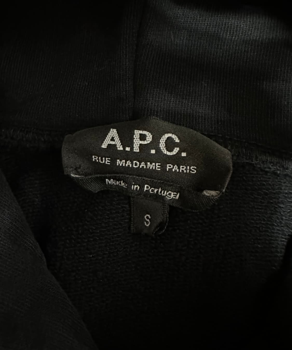 A.P.C. 아페쎄 블랙 후드티 상품이미지4