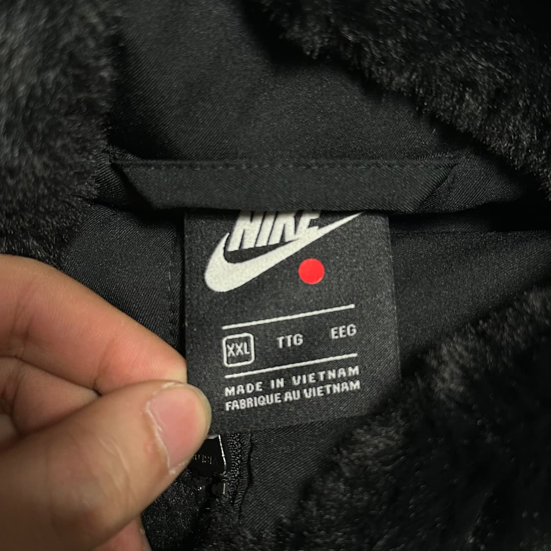 XXL 나이키 빅스우시 블랙 플리스  상품이미지4