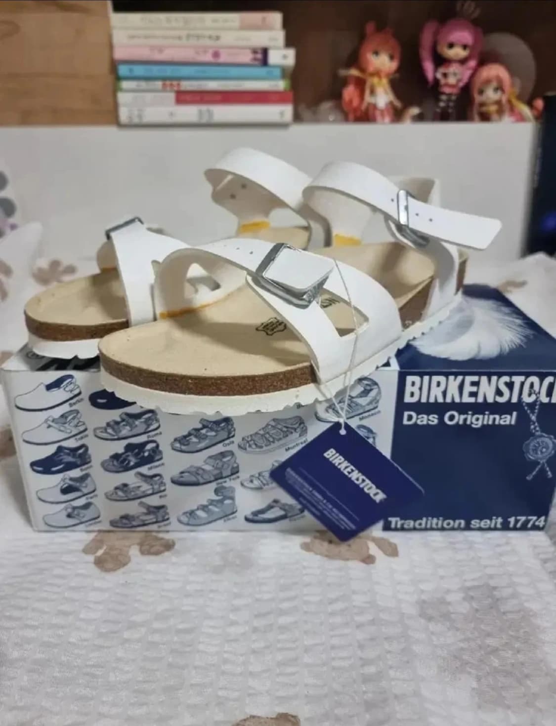 버켄스탁 화이트 리오 샌들 37 좁은발볼 새상품 상품이미지1