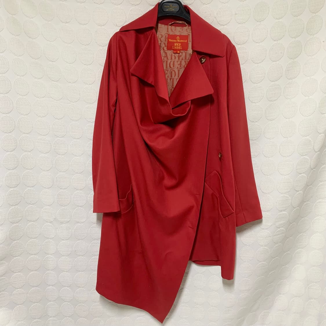 비비안웨스트우드 레드 멀티 웨어 울 언밸런스 코트 상품이미지4