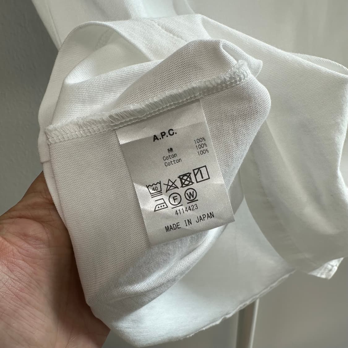 아페쎄 일본판 자수로고 포켓 티셔츠 상품이미지6
