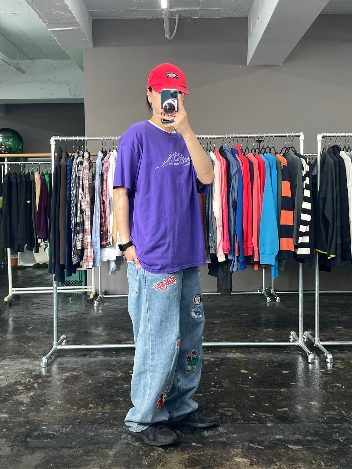 빈티지 프린팅 반팔 티셔츠  상품이미지5