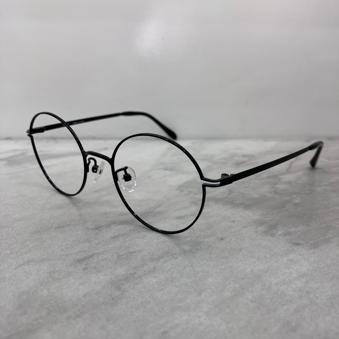 C48 PBL 블랙 라운드 역산각 메탈테 안경(Kids) 상품이미지7