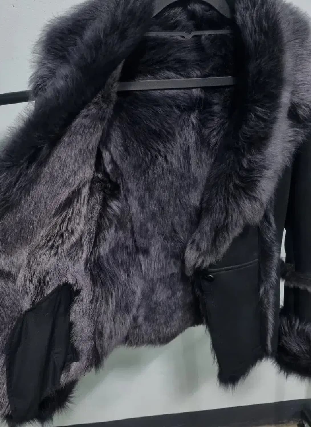 빈티지 펑크 양가죽 양털 퍼 무스탕 상품이미지3