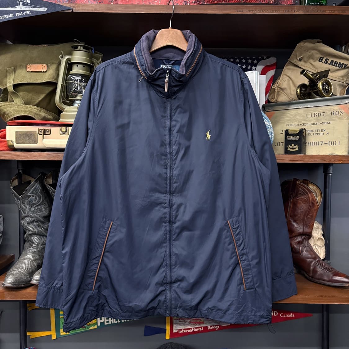 폴로 랄프로렌 페리자켓 윈드브레이커 나일론 블루종 스윙탑 N74 상품이미지1