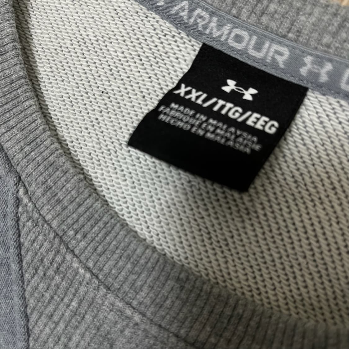 언더아머 그래픽 로고 래글런 맨투맨 티셔츠 [그레이] XXL/110 상품이미지7