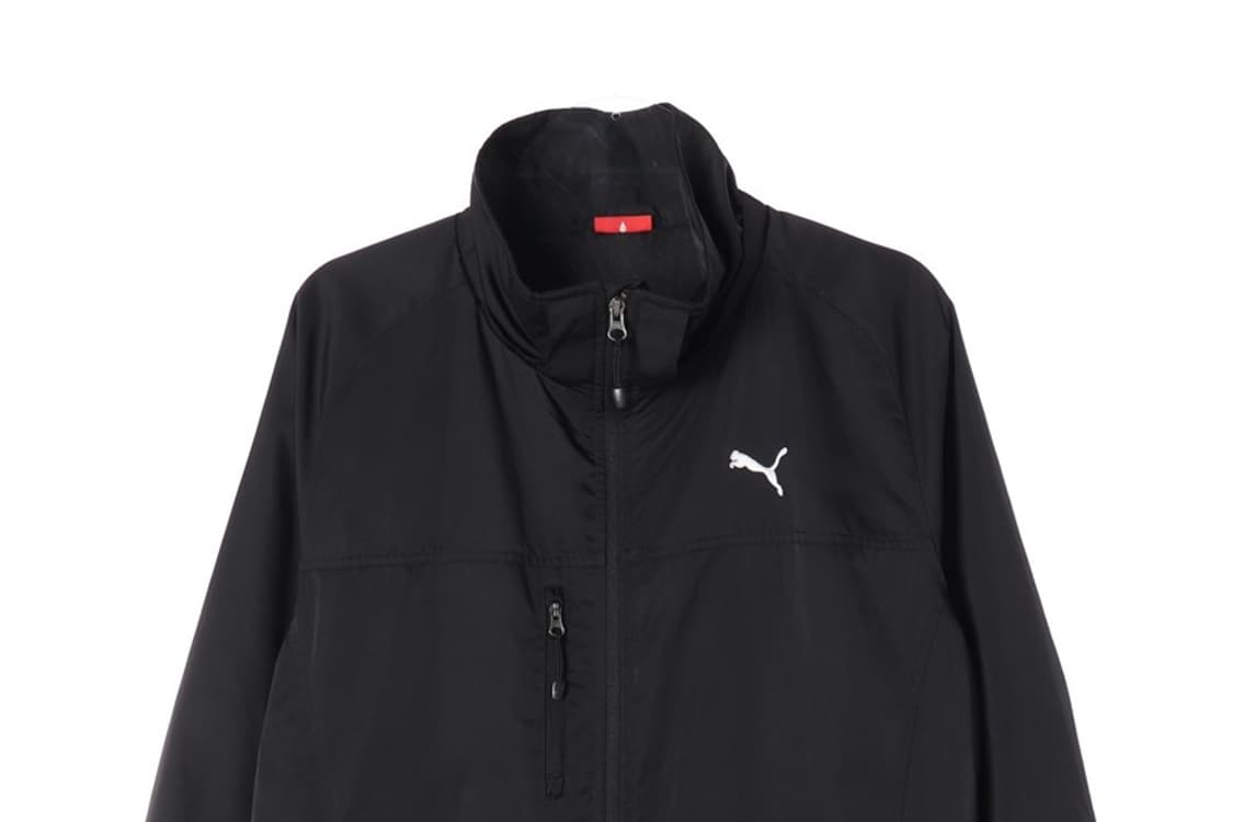 PUMA 미니멀 로고 블랙 윈드브레이커 L 상품이미지3