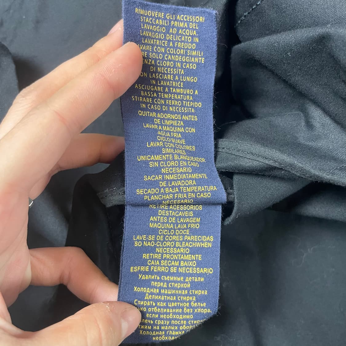 폴로 랄프로렌 럭비 블랙 더블 트렌치코트 L 상품이미지7