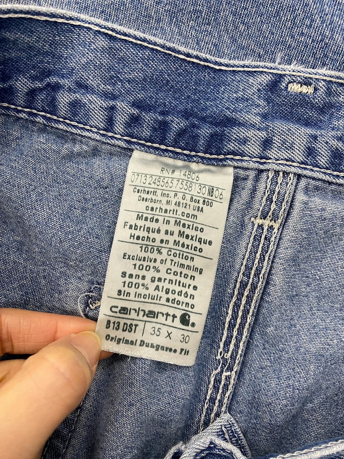 칼하트 데님 카펜더 팬츠 [B13] 상품이미지9