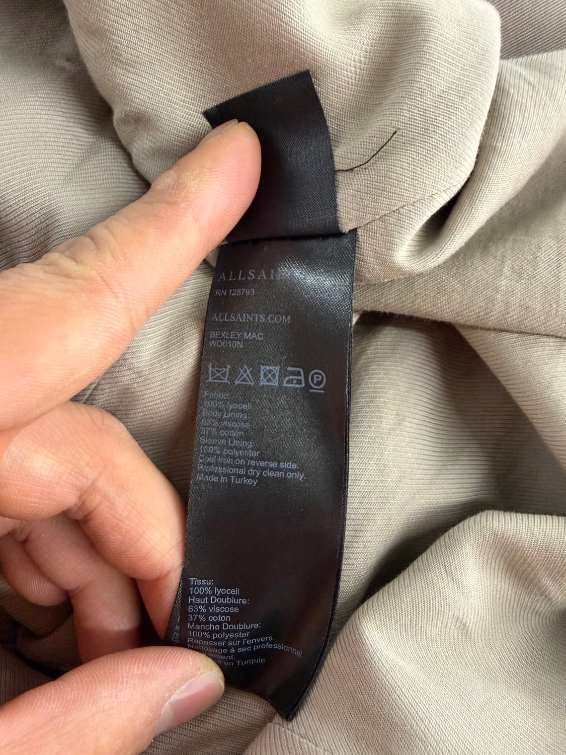 Allsaints trench coat S 상품이미지7