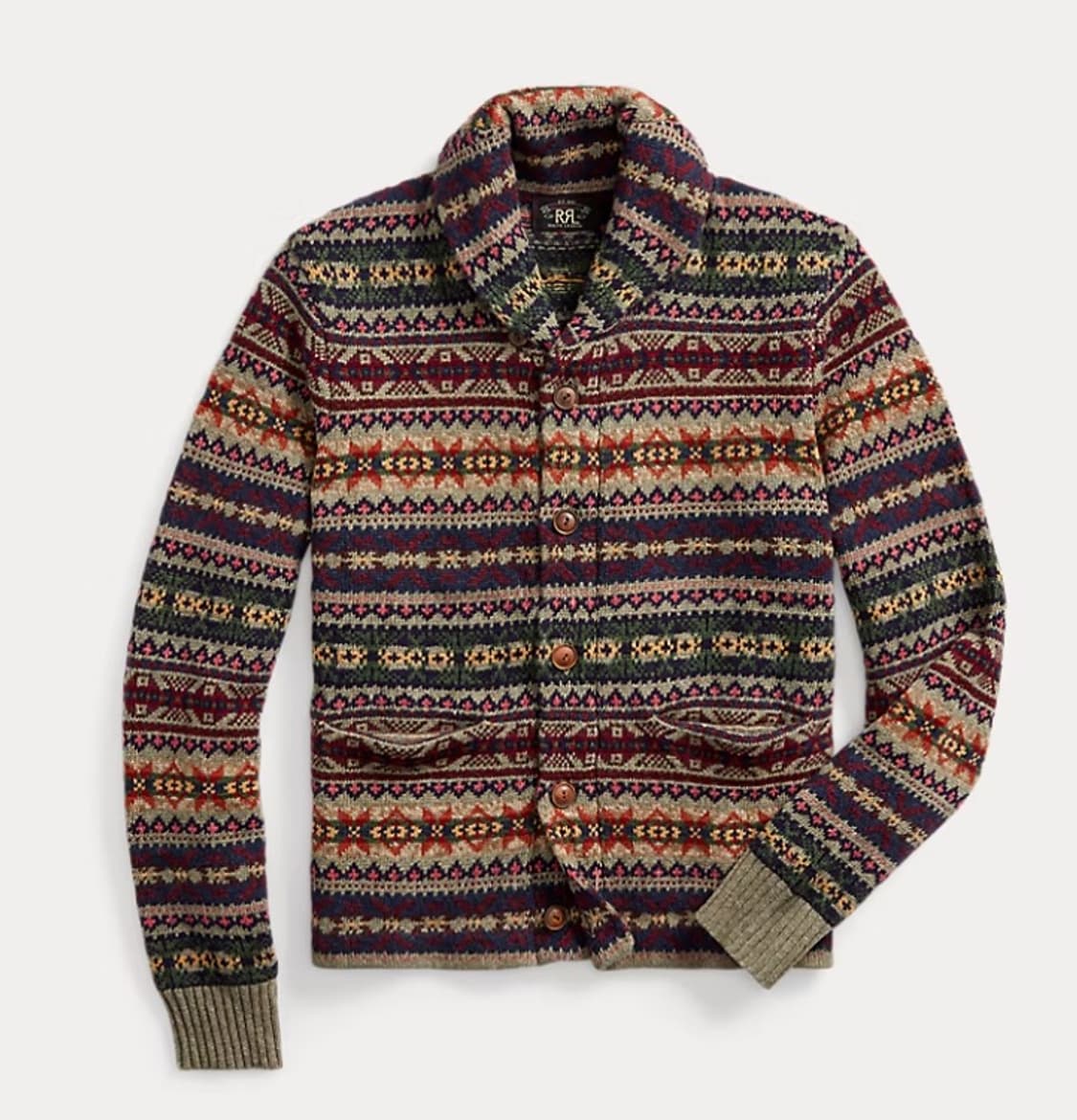 RRL 더블알엘 페어아일 울 캐시미어 가디건 L 상품이미지1