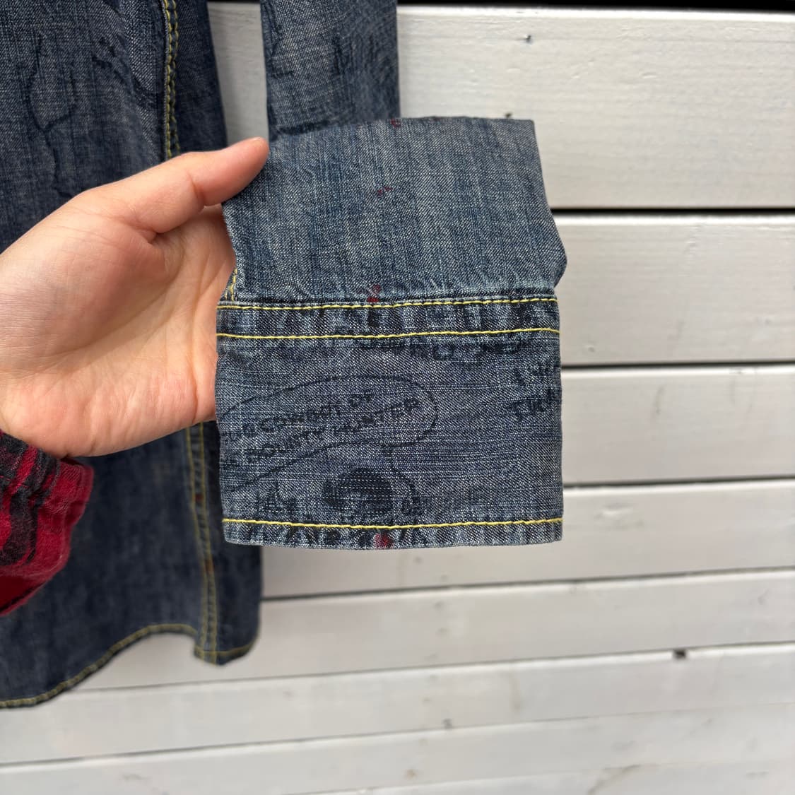 Indian Motercycles 인디언 모터사이클 웨스턴 데님 셔츠 상품이미지6