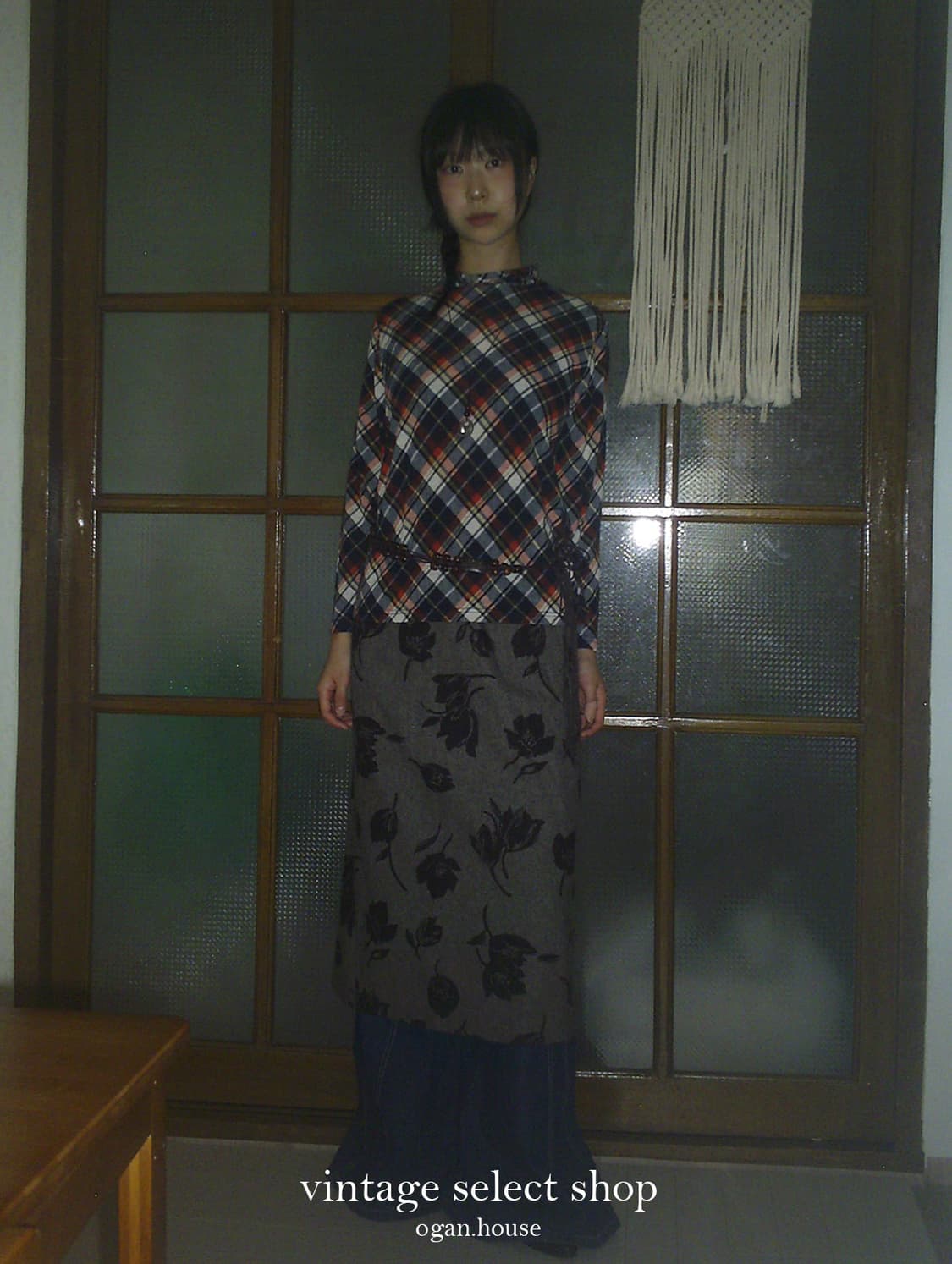 vintage check top 상품이미지6