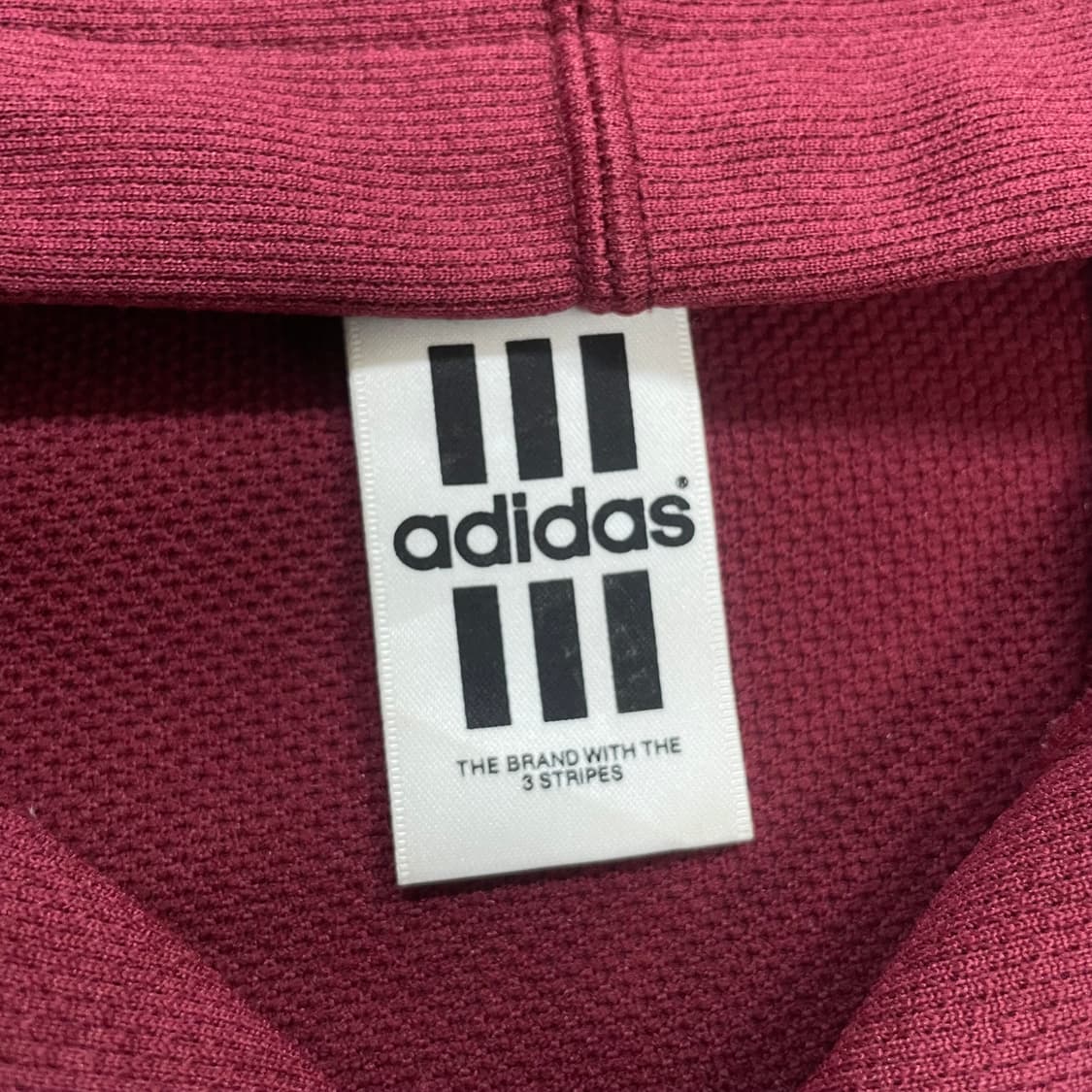 아디다스 jpn 올드스쿨 아치 로고 트랙 후드 집업 버건디 상품이미지5