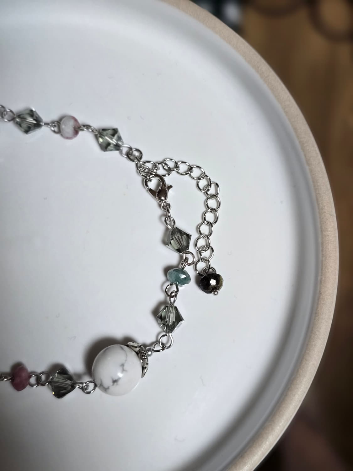 엔틱 백송석 핸드메이드 팔찌 상품이미지3