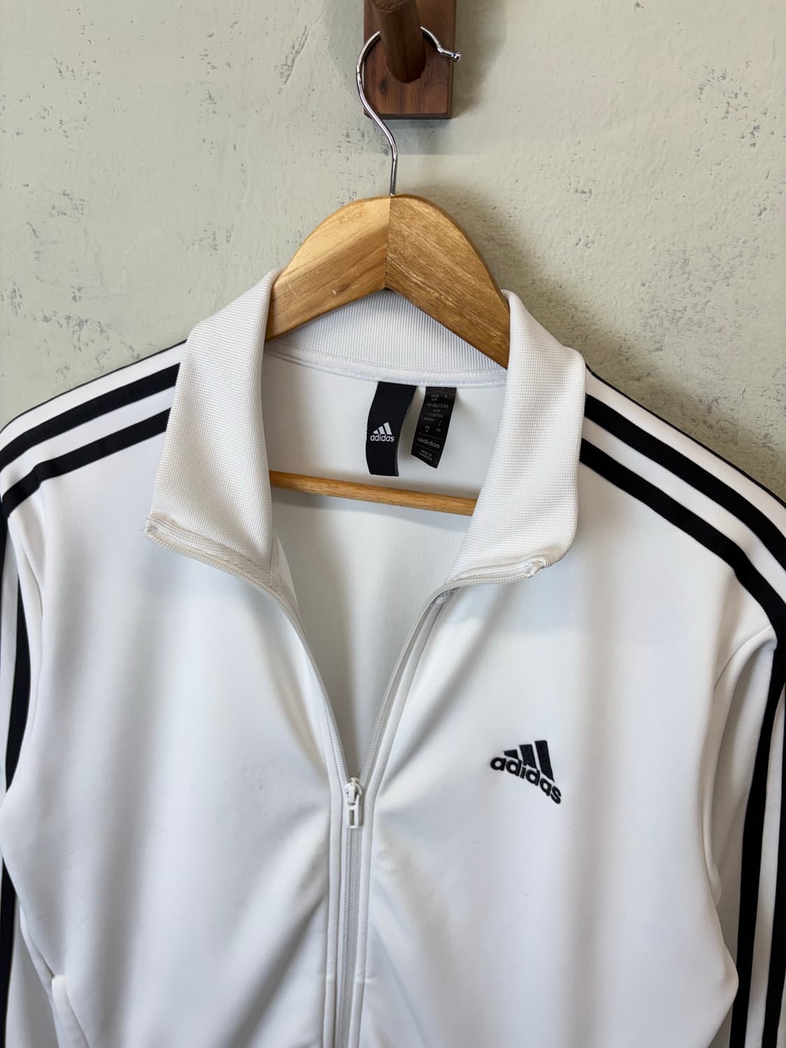 아디다스 화이트 삼선 트랙탑 져지 상품이미지5