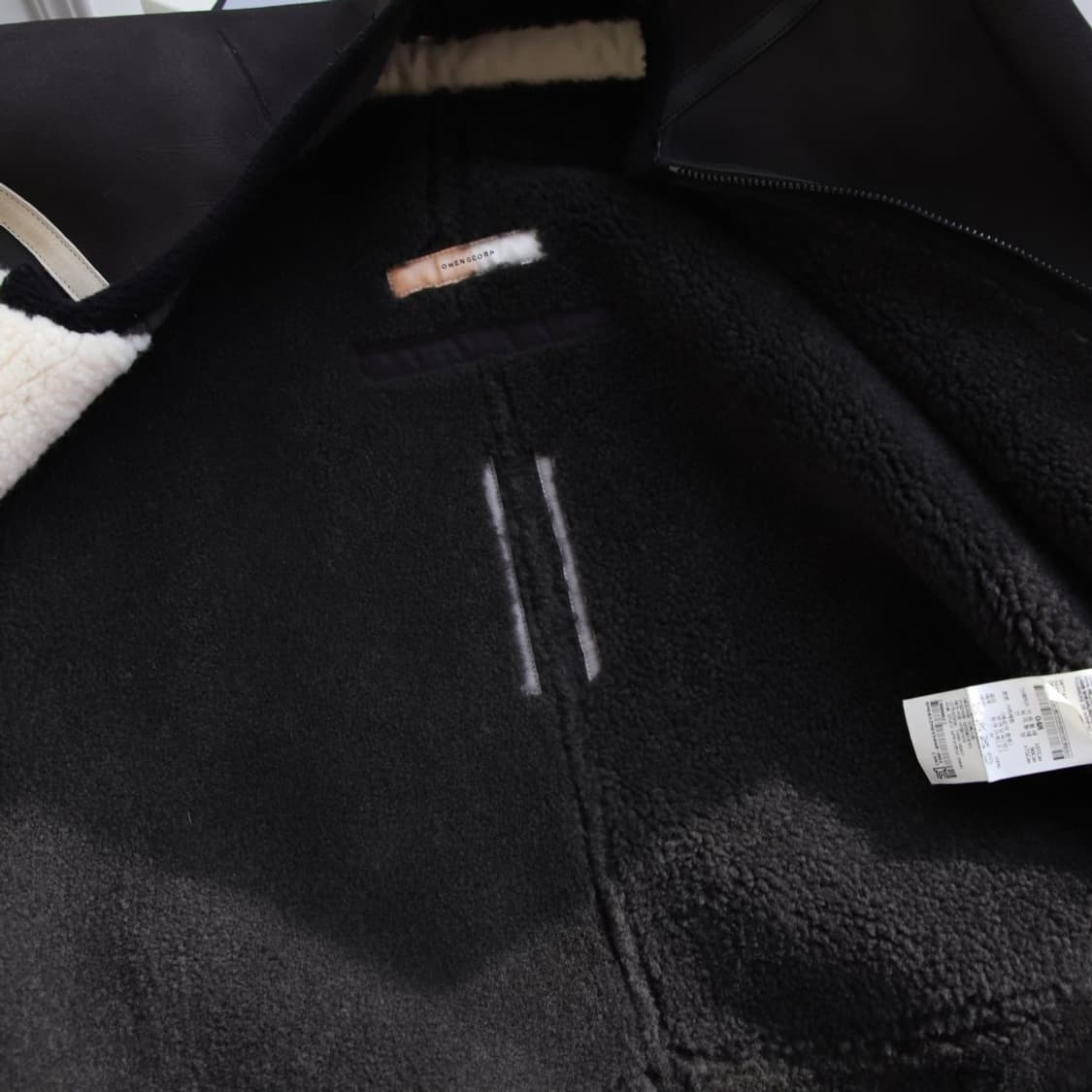 48 / Rick owens 릭오웬스 런웨이 마스토돈 롱 레더 무스탕 상품이미지9