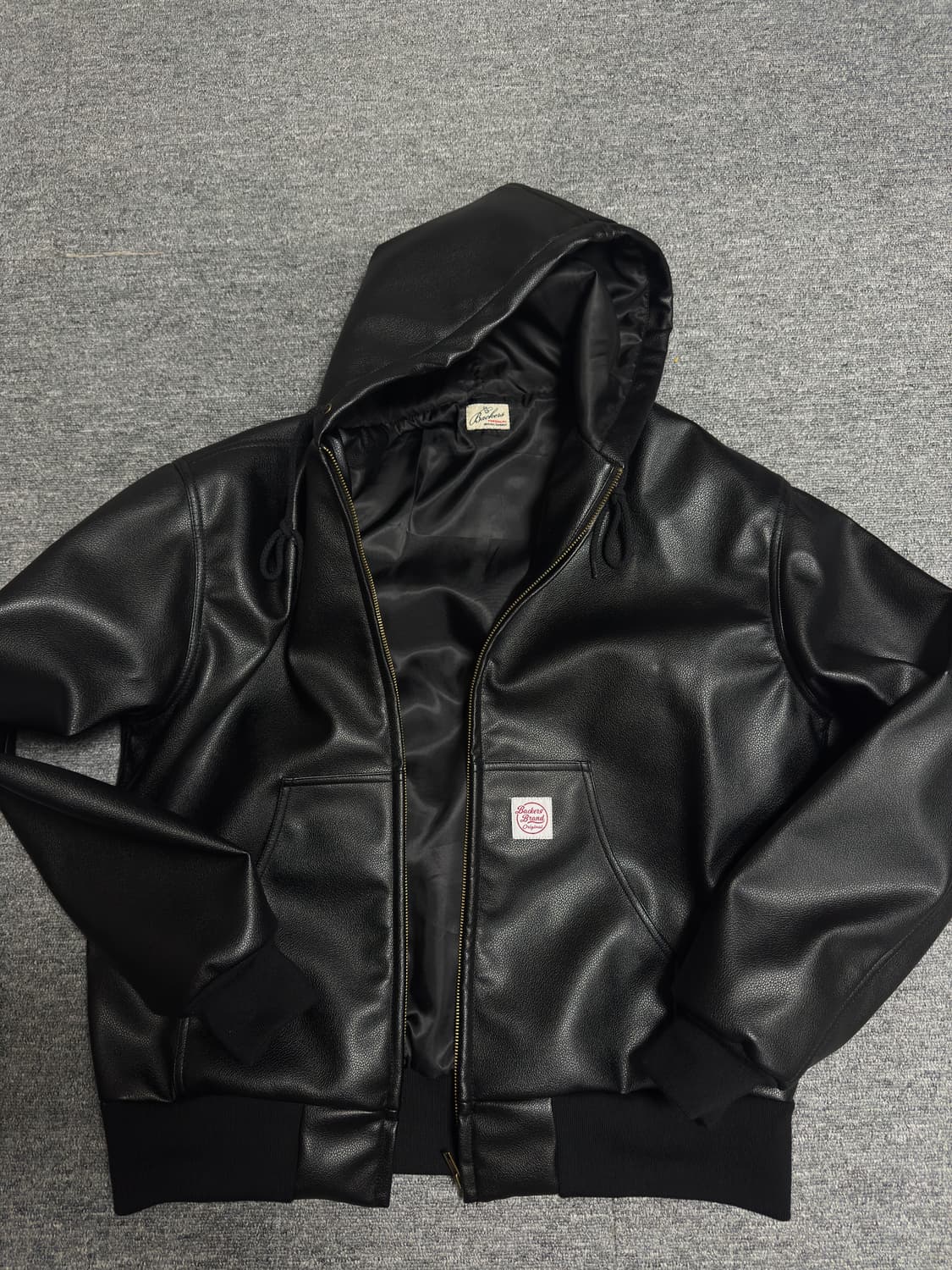 빈티지 후드 가죽자켓 (Backers) 상품이미지1