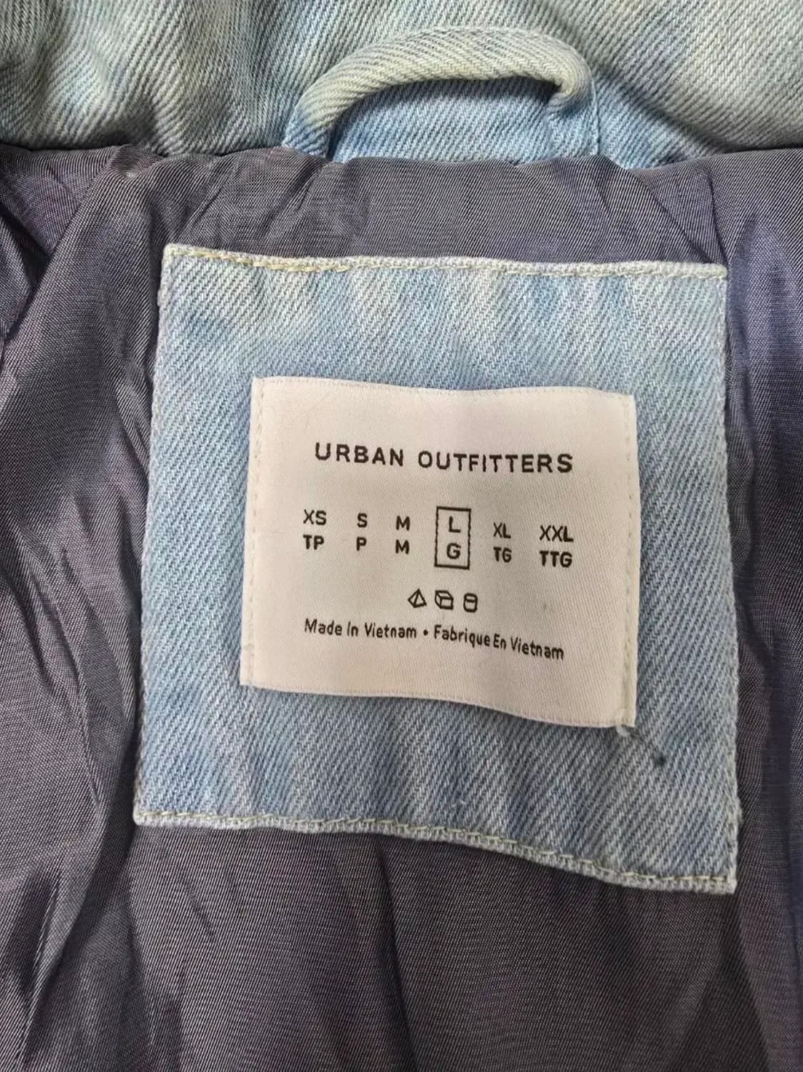 빈티지 청 패딩 자켓 상품이미지3