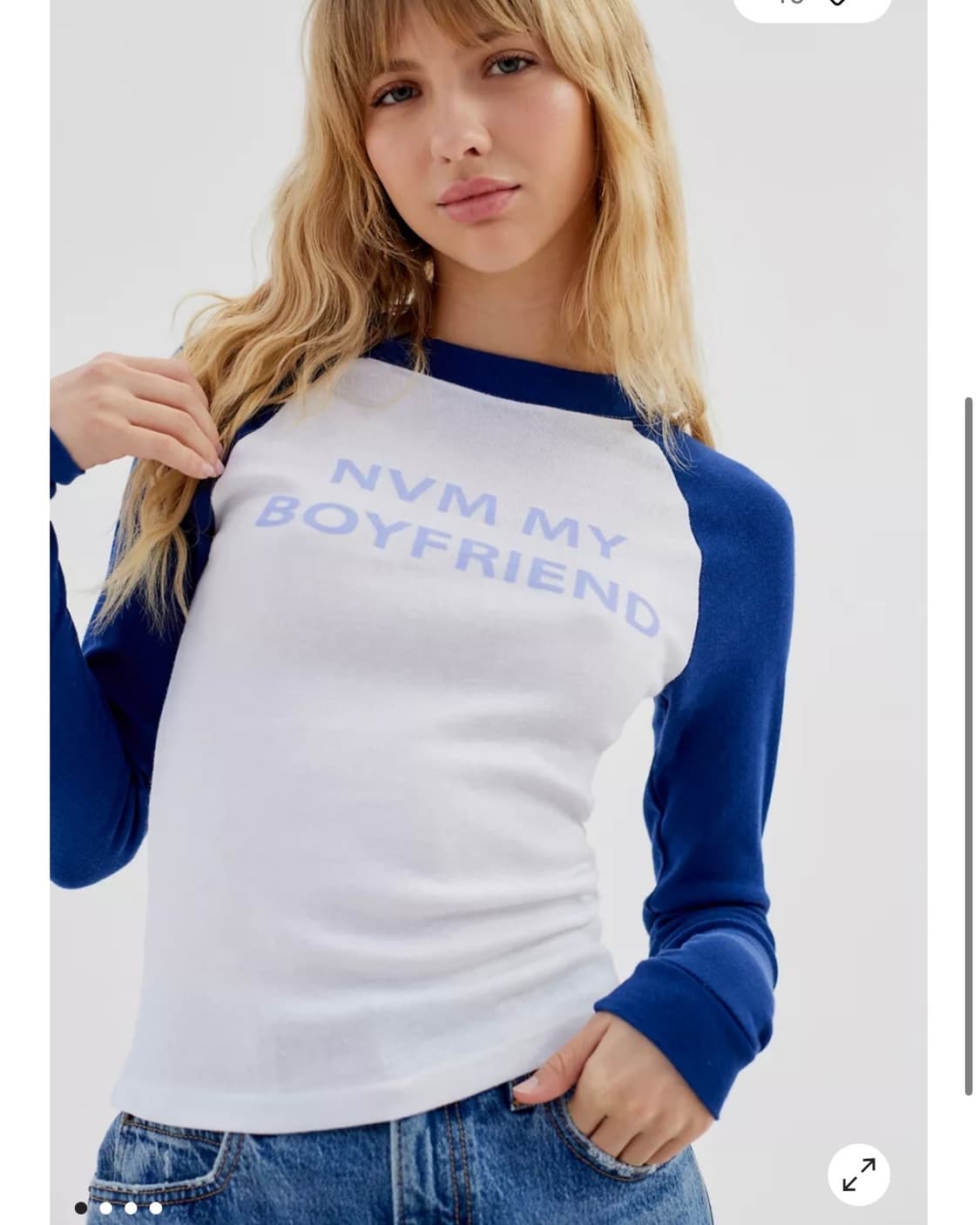 어반아웃피터스 레터링 y2k 롱슬리브 상품이미지2