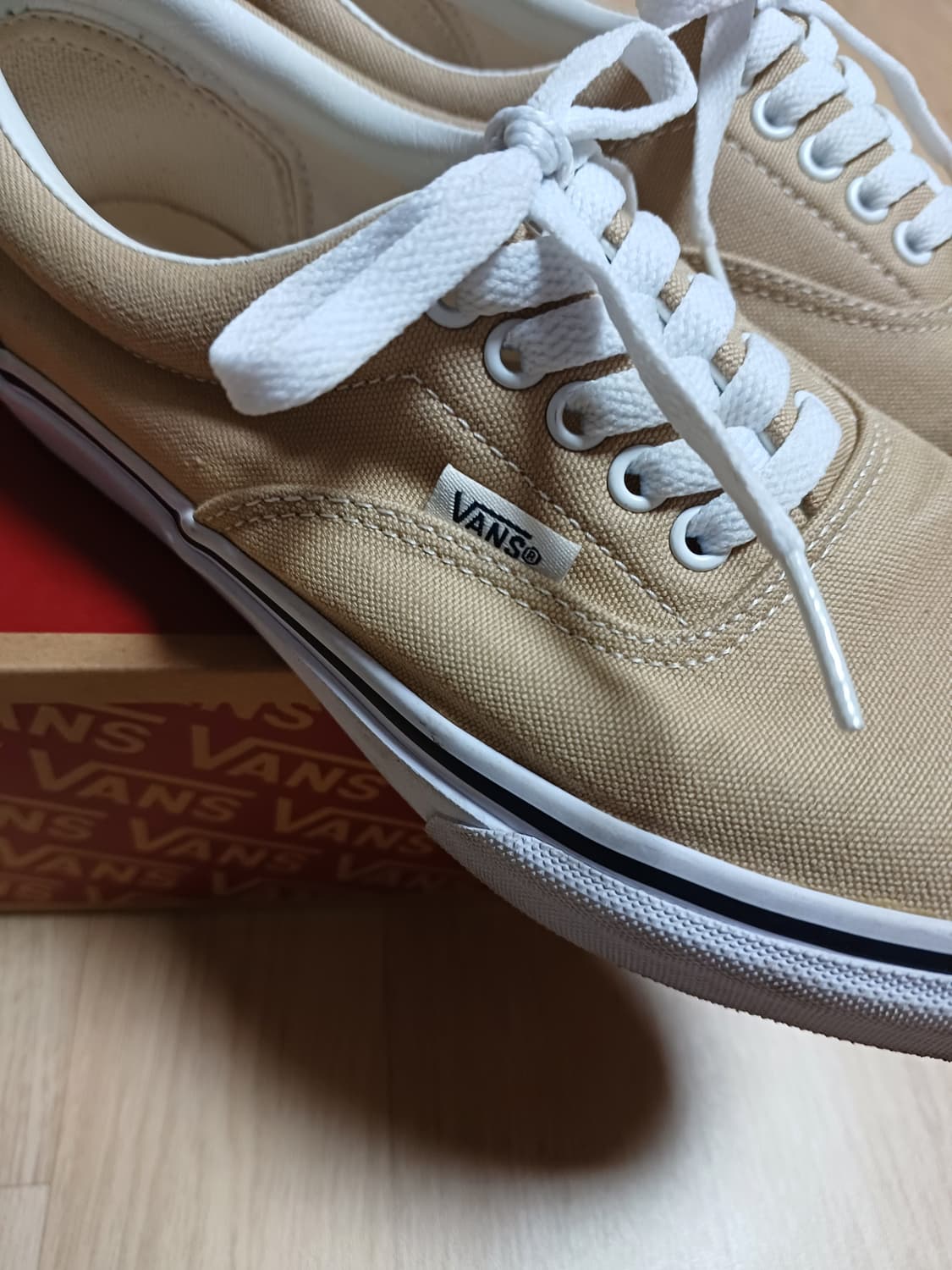 270 반스 에라 베이지 캔버스 스니커즈 Vans 띠어리 어센틱 상품이미지4