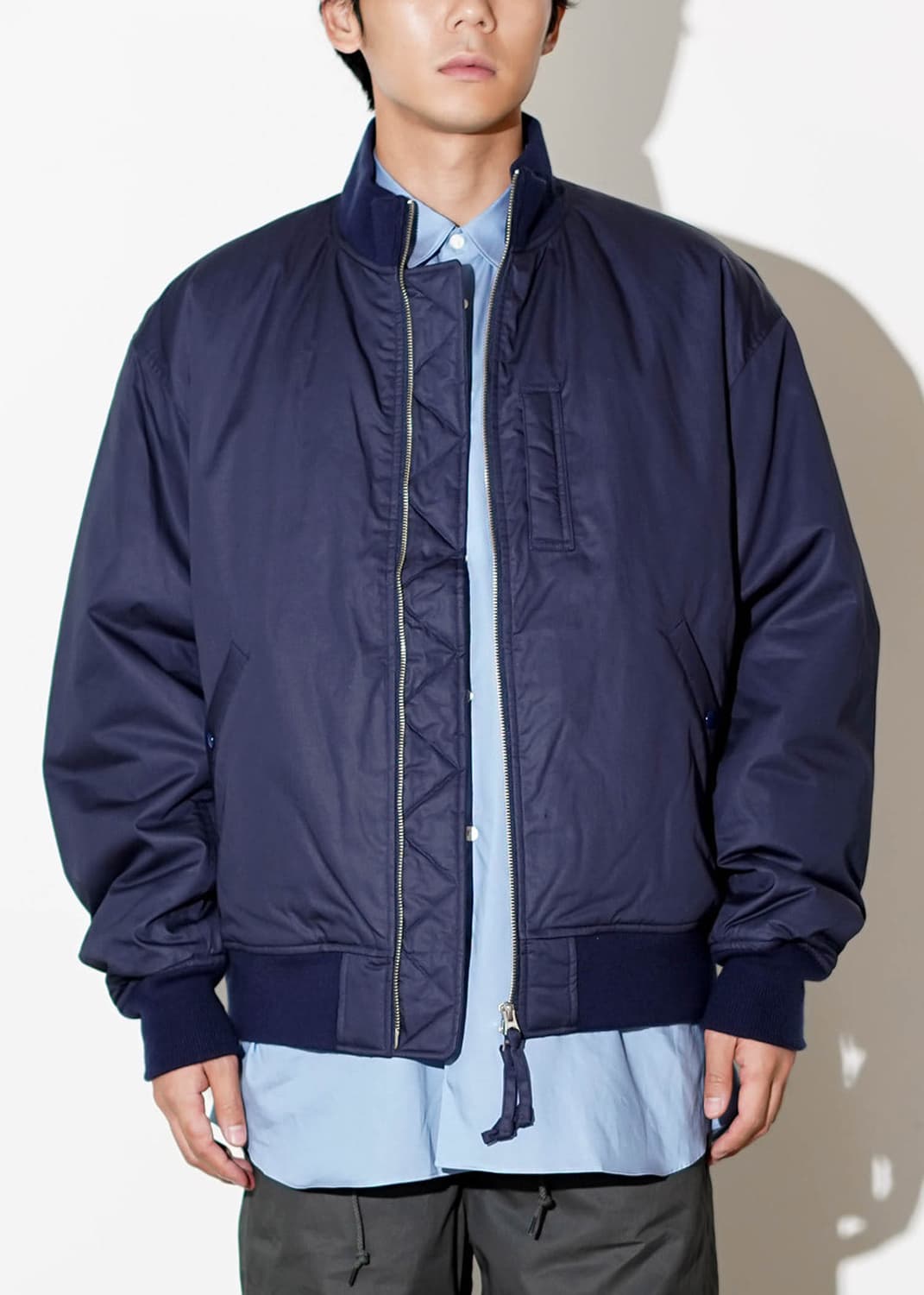 나나미카 인슐레이션 바시티 재킷 네이비 상품이미지3