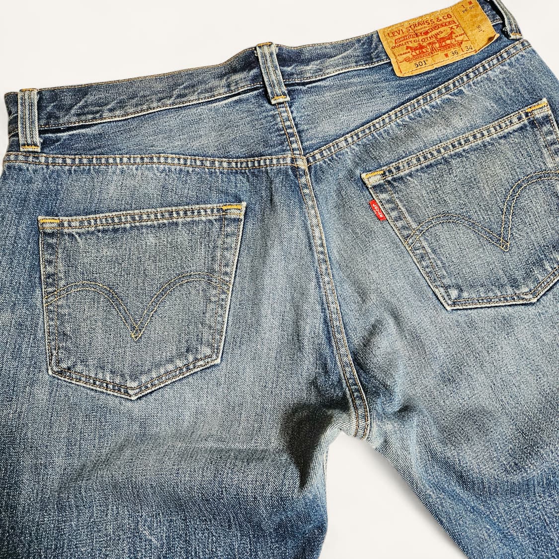 [36X34][리바이스]00's 501®오리지날 스트레이트 굿페이드 데님 상품이미지5
