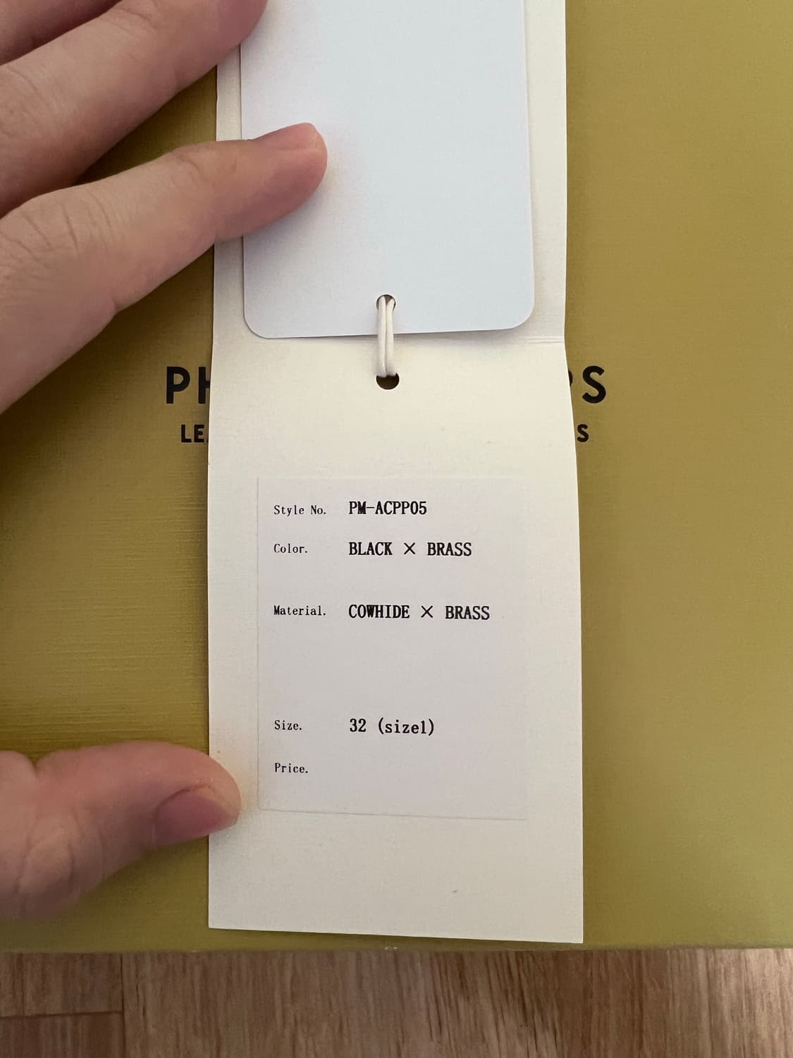 피그벨 히콕 벨트(블랙X황동 / 32사이즈) 상품이미지6