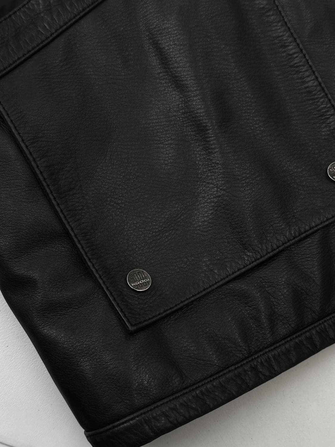 쿠기 90s S.W.A.T 레더 나일론 자켓 상품이미지5