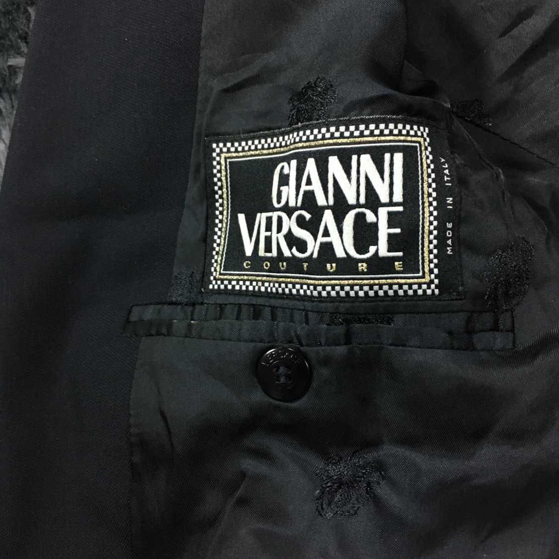 투티/A10 VERSACE 블레이저 블랙 정장 수트 자켓 빈티지 상품이미지2
